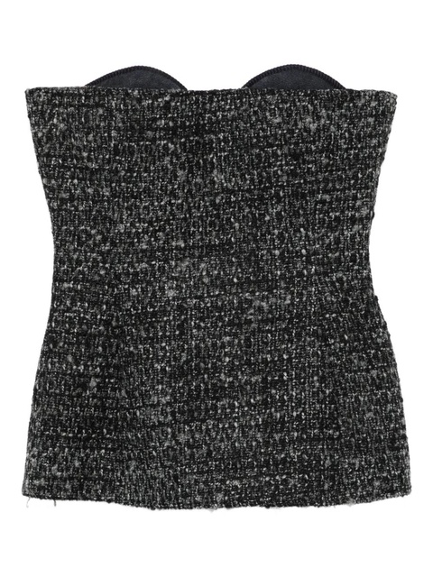 Diesel tweed sweetheart top - Grey - zdjęcie produktu nr 1