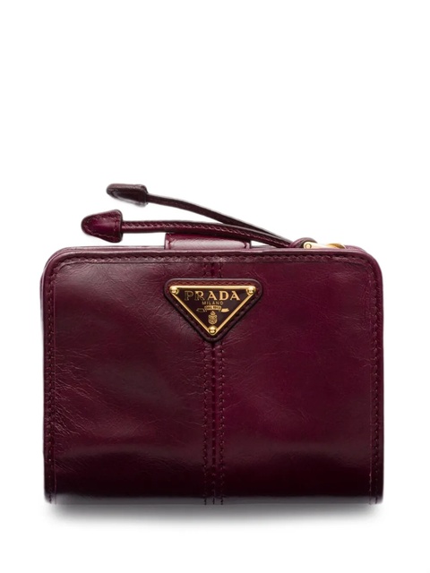 Prada small leather wallet - Red - zdjęcie produktu nr 1