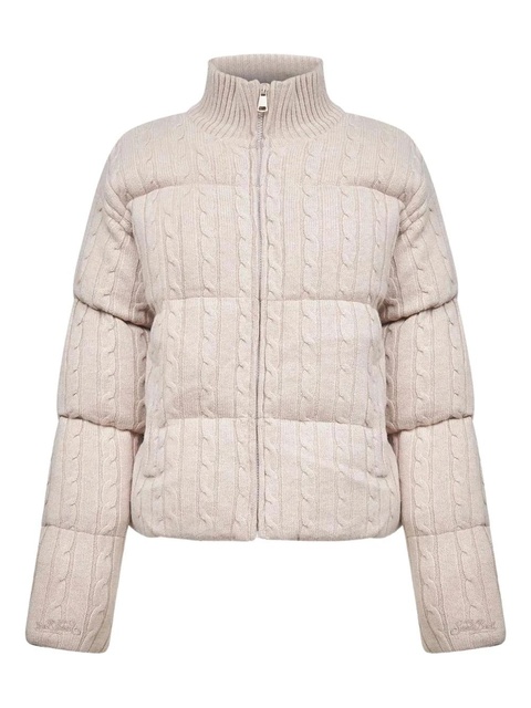 MC2 Saint Barth cable-knit quilted coat - Neutrals - zdjęcie produktu nr 2