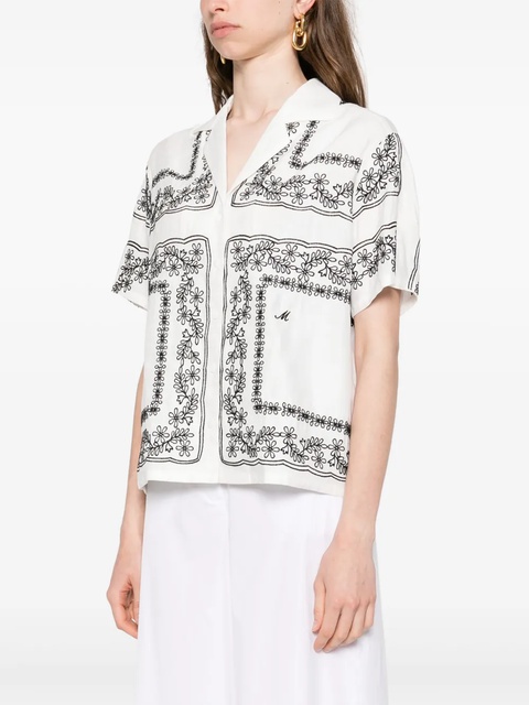 Maje embroidered shirt - White - zdjęcie produktu nr 1