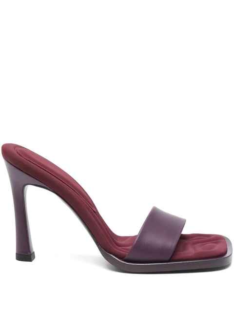 The Attico 100mm leather mules - Purple - zdjęcie produktu nr 1
