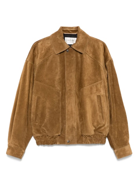 Saint Laurent suede bomber jacket - Neutrals - zdjęcie produktu nr 1