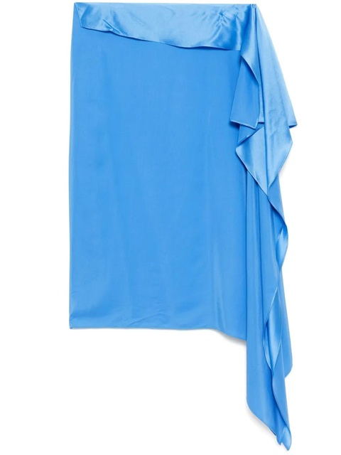 Christopher Esber crosscut silk skirt - Blue - zdjęcie produktu nr 1