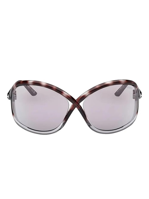 TOM FORD Eyewear geometric-frame sunglasses - Brown - zdjęcie produktu nr 1