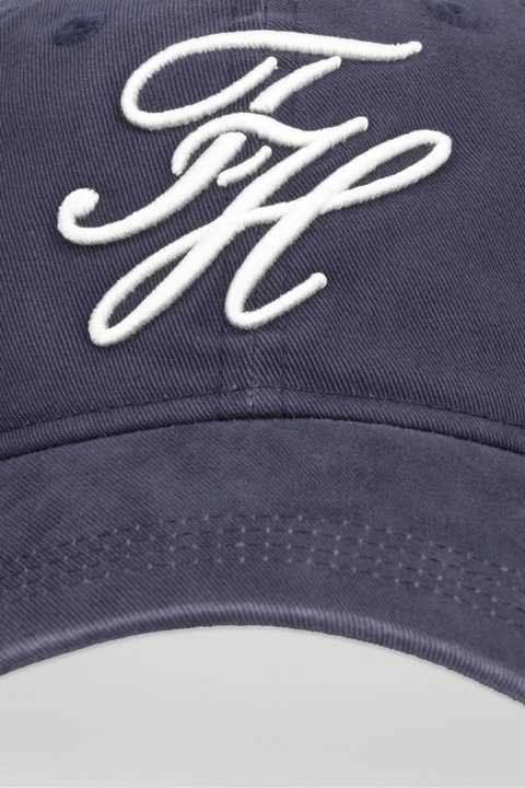Tommy Hilfiger czapka z daszkiem bawełniana kolor granatowy AW0AW17987 - zdjęcie produktu nr 2