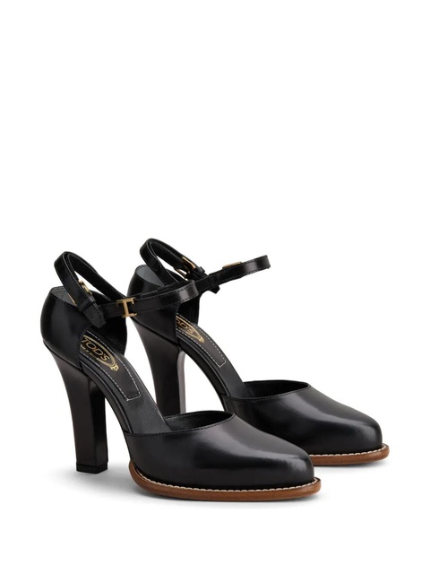 Tod's logo-plaque leather pumps - Black - zdjęcie produktu nr 1