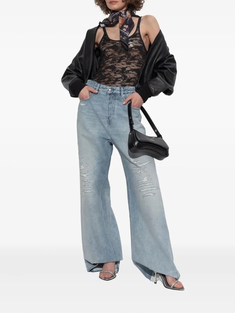 Diesel Kirsten lace-patterned camisole top - Black - zdjęcie produktu nr 2