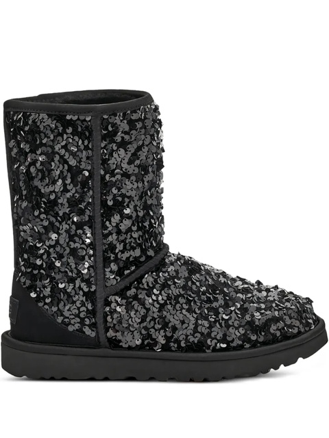 UGG Classic Short Chunky sequin-embellished boots - Black - zdjęcie produktu nr 1
