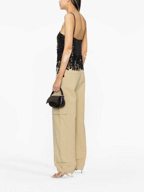 The Attico layered sequin-embellished top - Black - zdjęcie produktu nr 2