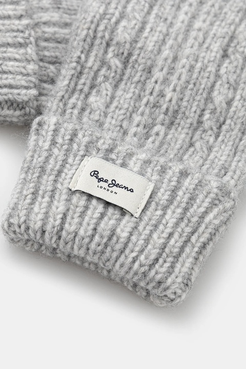 Pepe Jeans rękawiczki damskie kolor szary PL0800002 - zdjęcie produktu nr 2