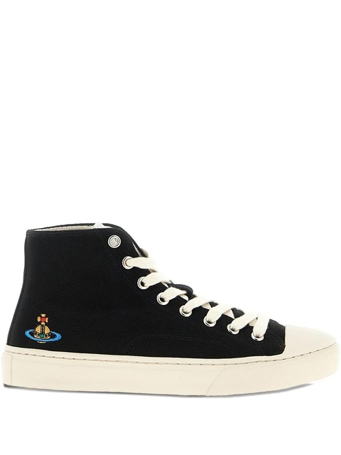 Vivienne Westwood high-top orb-detail sneakers - Black - zdjęcie produktu nr 2