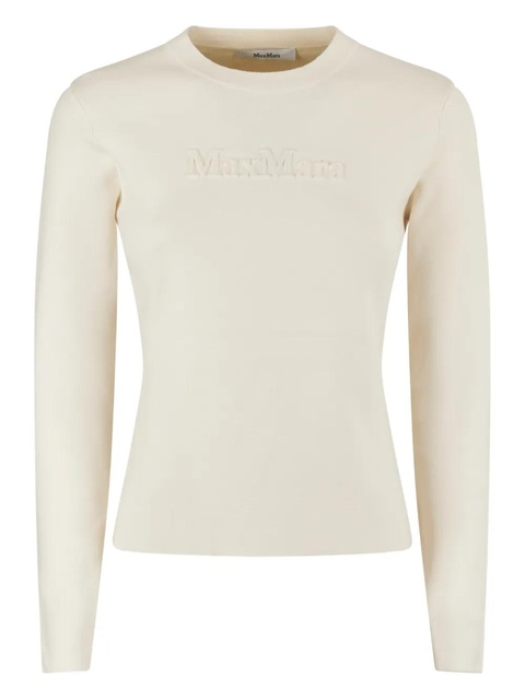 Max Mara embossed-logo sweater - Neutrals - zdjęcie produktu nr 1