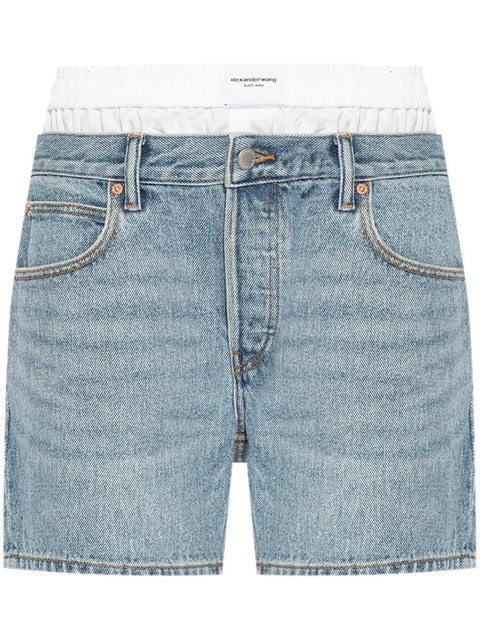 Alexander Wang layered denim shorts - Blue - zdjęcie produktu nr 1