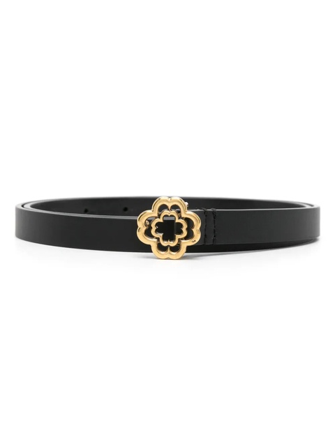 Maje Clover slim leather belt - Black - zdjęcie produktu nr 1