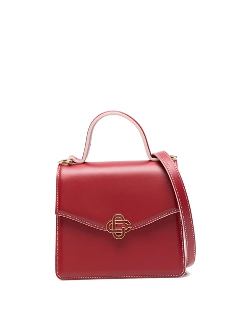 Casablanca clasp-detail leather cross-body bag - Red - zdjęcie produktu nr 1