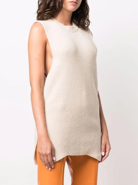 Nanushka sleeveless knit top - Neutrals - zdjęcie produktu nr 2