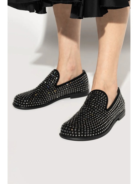 JW Anderson crystal-embellished loafers - Black - zdjęcie produktu nr 2