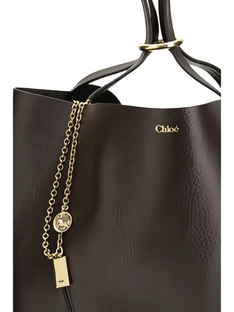Chloé maxi chain-large tote bag - Brown - zdjęcie produktu nr 2