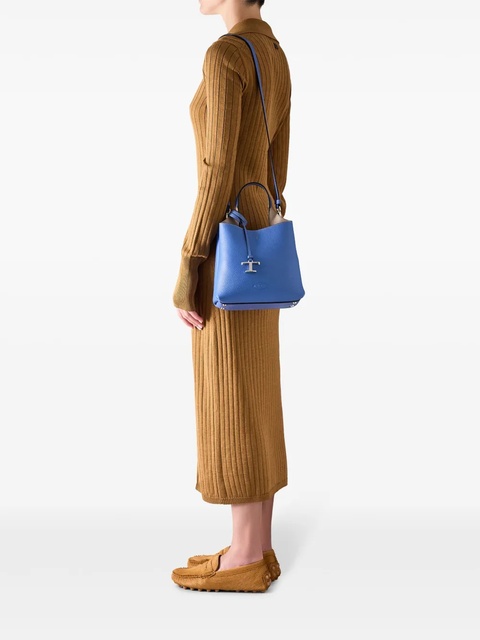 Tod's mini leather tote bag - Blue - zdjęcie produktu nr 1