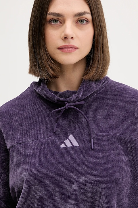 adidas bluza Tiro damska kolor fioletowy gładka JM1809 - zdjęcie produktu nr 2