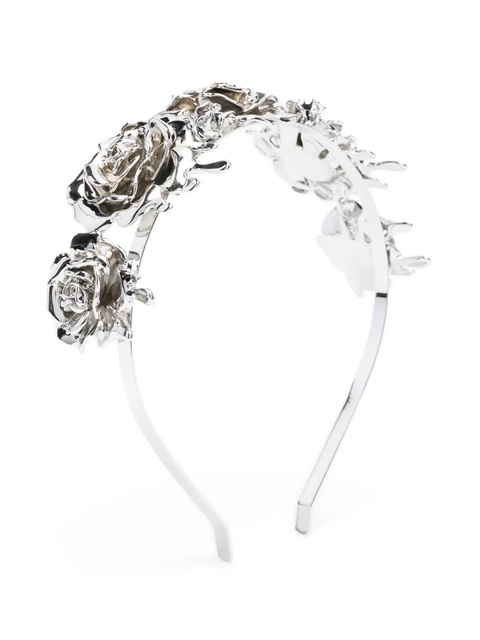 Blumarine floral head band - Silver - zdjęcie produktu nr 1