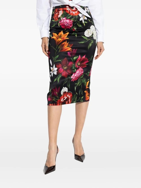 Dolce & Gabbana floral-print pencil skirt - Multicolour - zdjęcie produktu nr 2