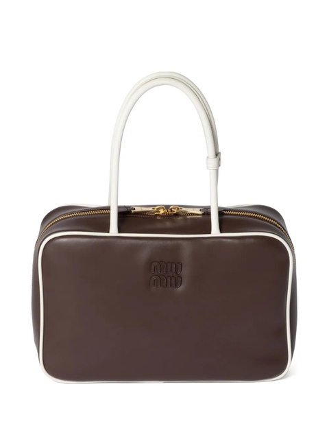 Miu Miu Beau tote bag - Brown - zdjęcie produktu nr 1