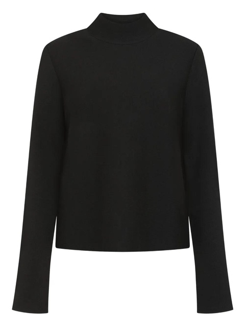 KHAITE high-neck wool sweater - Black - zdjęcie produktu nr 1