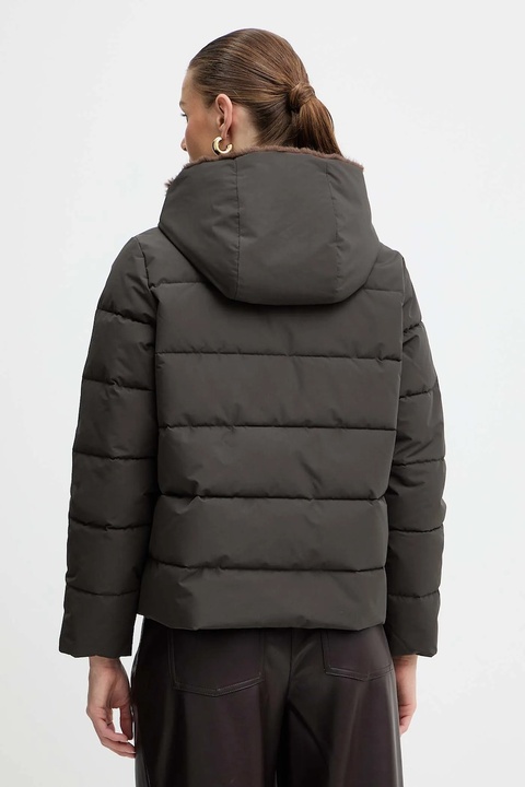 Marella kurtka Emme by Marella kolor brązowy przejściowa oversize 2525486062200 - zdjęcie produktu nr 2
