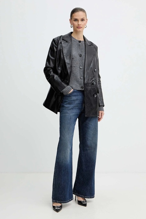 Weekend Max Mara kardigan wełniany OLBIA damski kolor szary 2525346032600 - zdjęcie produktu nr 2