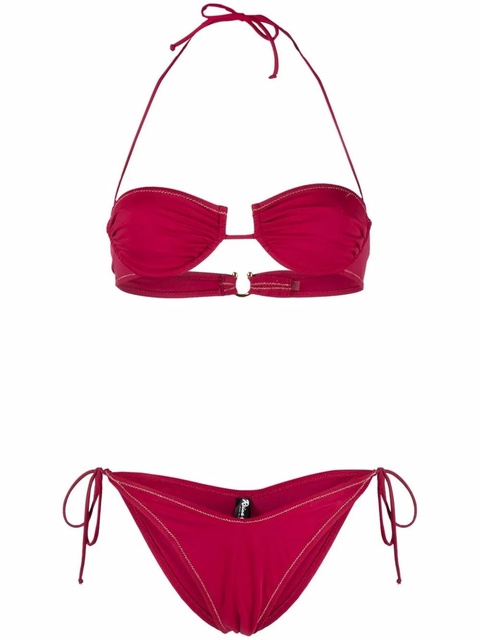 Reina Olga Penny halterneck bikini - Red - zdjęcie produktu nr 1