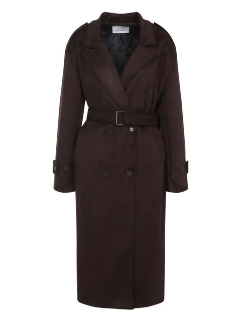 The Frankie Shop belted double-breasted coat - Brown - zdjęcie produktu nr 1