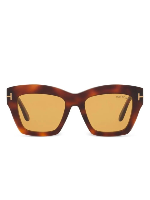 TOM FORD Eyewear oversize-frame sunglasses - Green - zdjęcie produktu nr 1