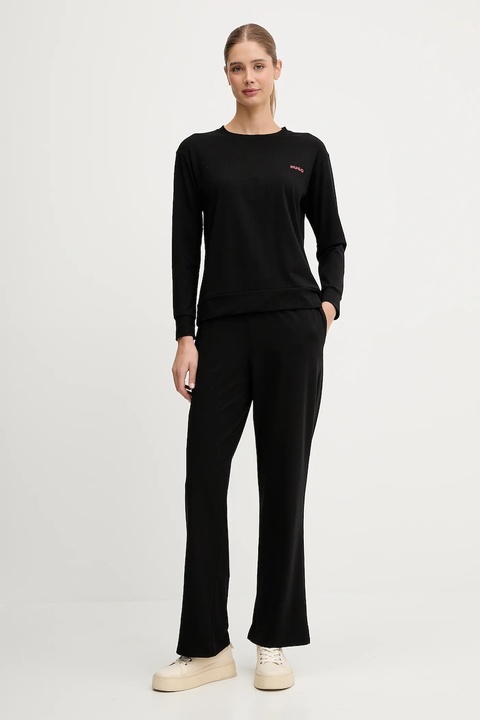 HUGO longsleeve lounge kolor czarny 50555632 - zdjęcie produktu nr 2