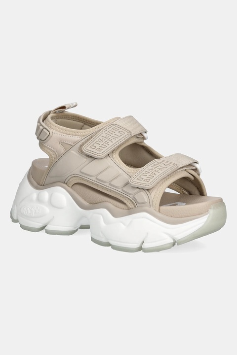 Buffalo sandały Binary Track damskie kolor beżowy na platformie 1602297-BEI - zdjęcie produktu nr 1