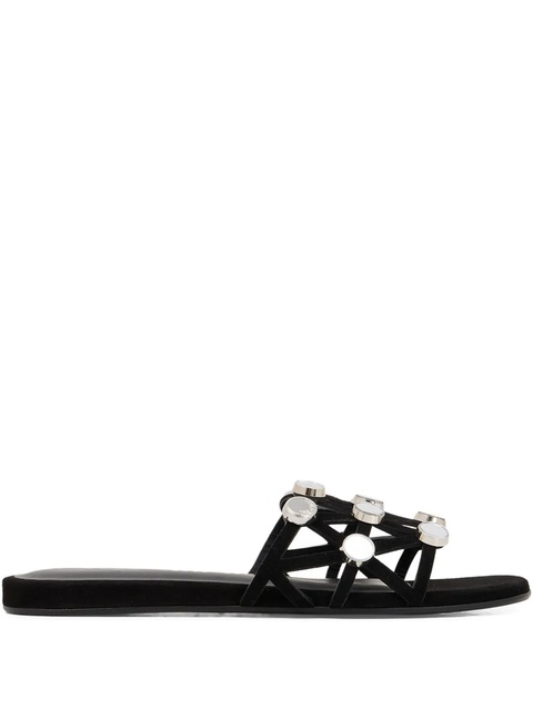 The Attico grid studded flats - Black - zdjęcie produktu nr 1