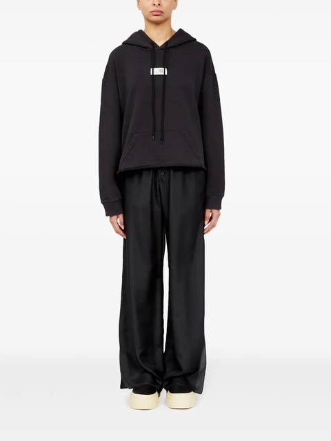 MM6 Maison Margiela numbers-motif hoodie - Black - zdjęcie produktu nr 1