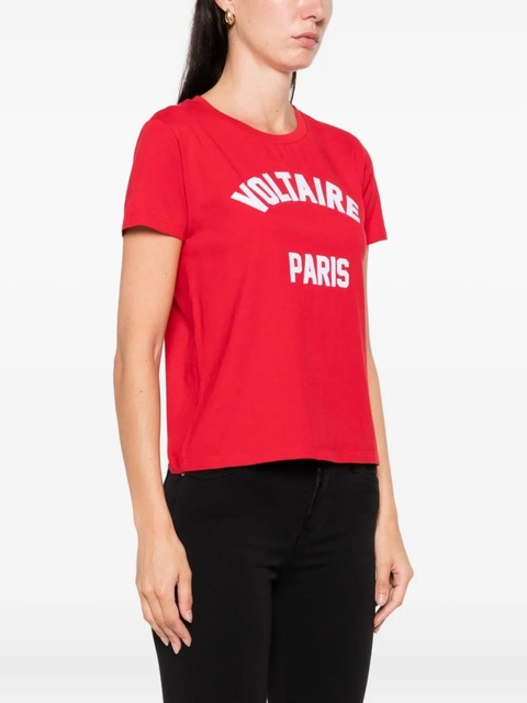 Zadig&Voltaire slogan-print T-shirt - Red - zdjęcie produktu nr 1