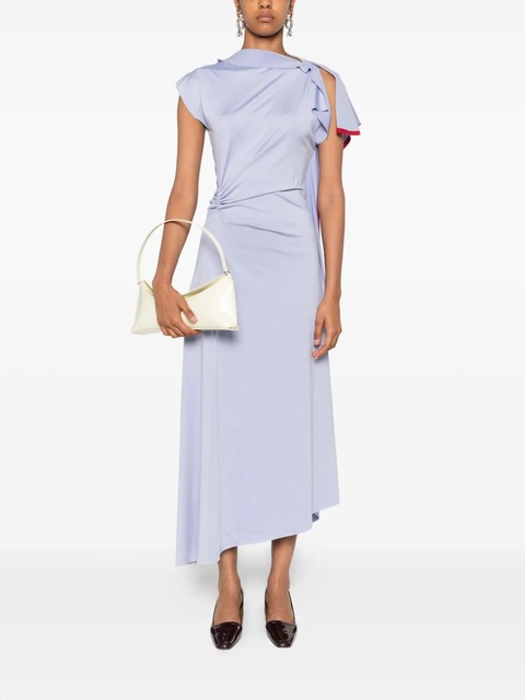 Victoria Beckham draped-bodice dress - Blue - zdjęcie produktu nr 2