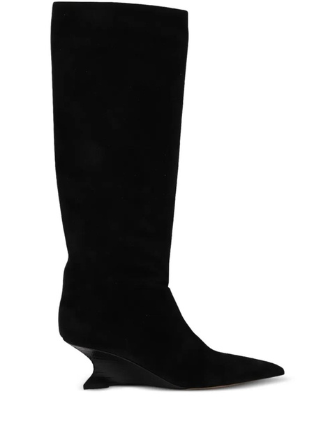 Paris Texas 50mm Nina sculpted-heel knee-high boots - Black - zdjęcie produktu nr 1