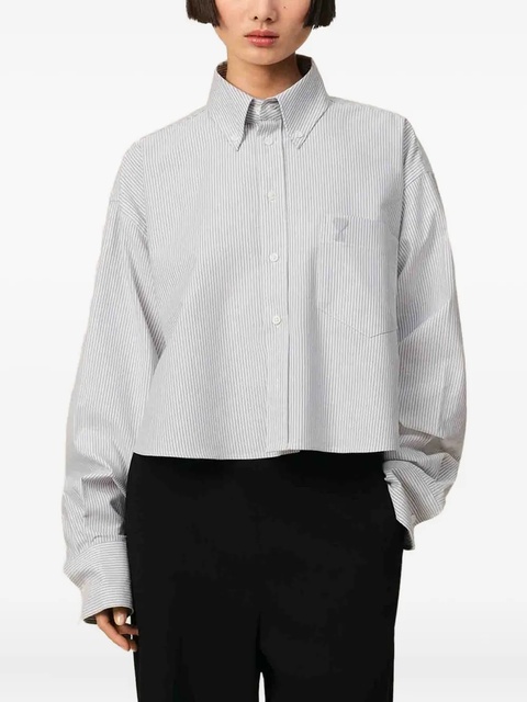 AMI Paris cropped shirt - Blue - zdjęcie produktu nr 2