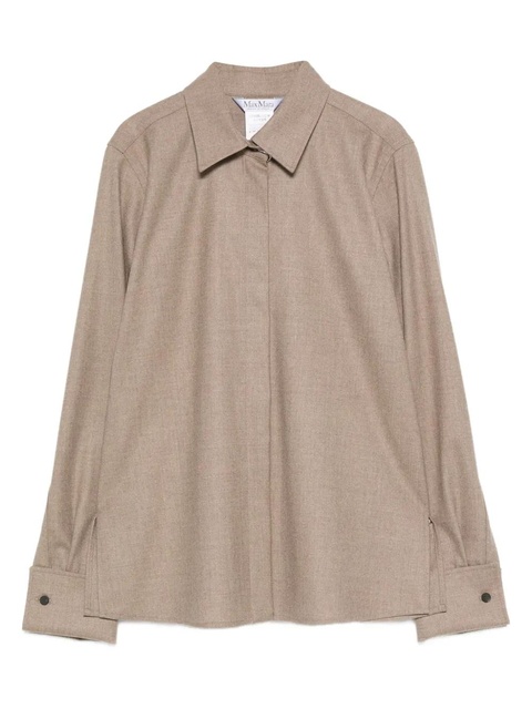Max Mara button-cuff cashmere shirt - Neutrals - zdjęcie produktu nr 1