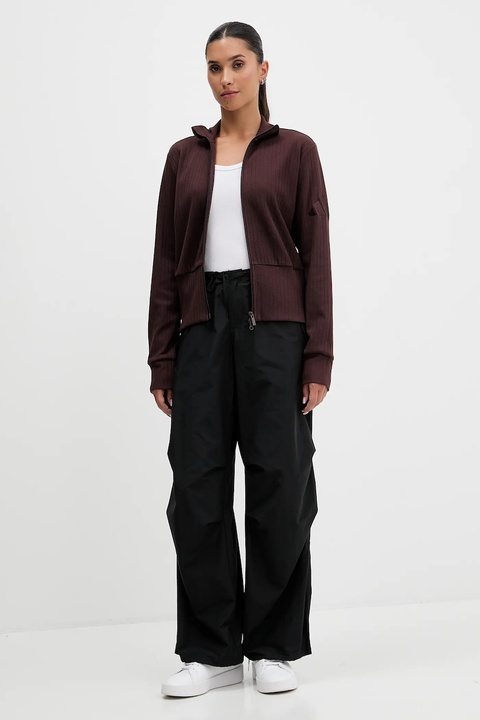 adidas bluza All Szn Winterized damska kolor brązowy gładka JM5947 - zdjęcie produktu nr 1