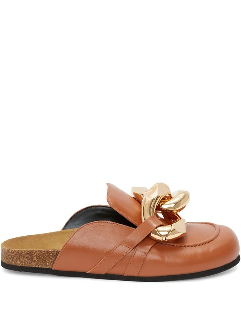 JW Anderson Chain loafer mules - Brown - zdjęcie produktu nr 1