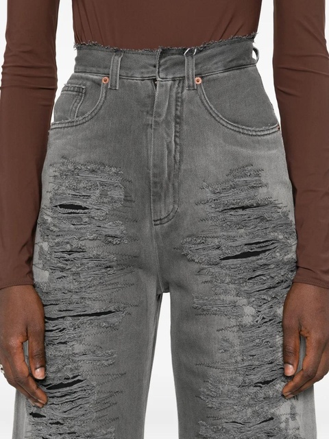 MM6 Maison Margiela distressed jeans - Grey - zdjęcie produktu nr 1