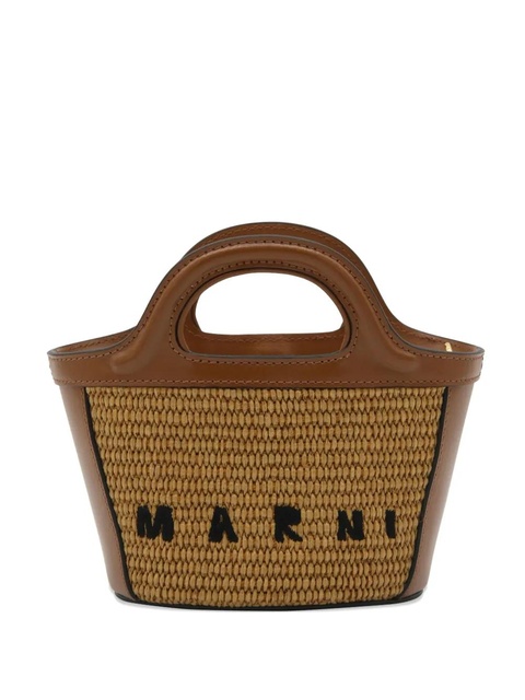 Marni woven top-handle tote bag - Brown - zdjęcie produktu nr 1