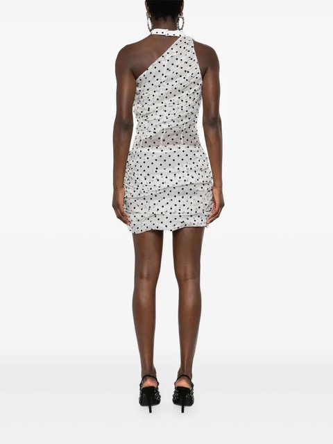 Alessandra Rich polka-dot organza mini dress - White - zdjęcie produktu nr 2