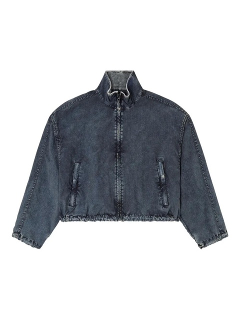 Diesel G-Leam-R1 cropped denim jacket - Black - zdjęcie produktu nr 1