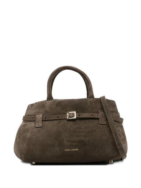 Manu Atelier Le Cambon suede tote bag - Green - zdjęcie produktu nr 1
