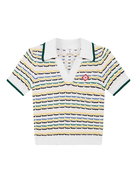 Casablanca striped top - White - zdjęcie produktu nr 1